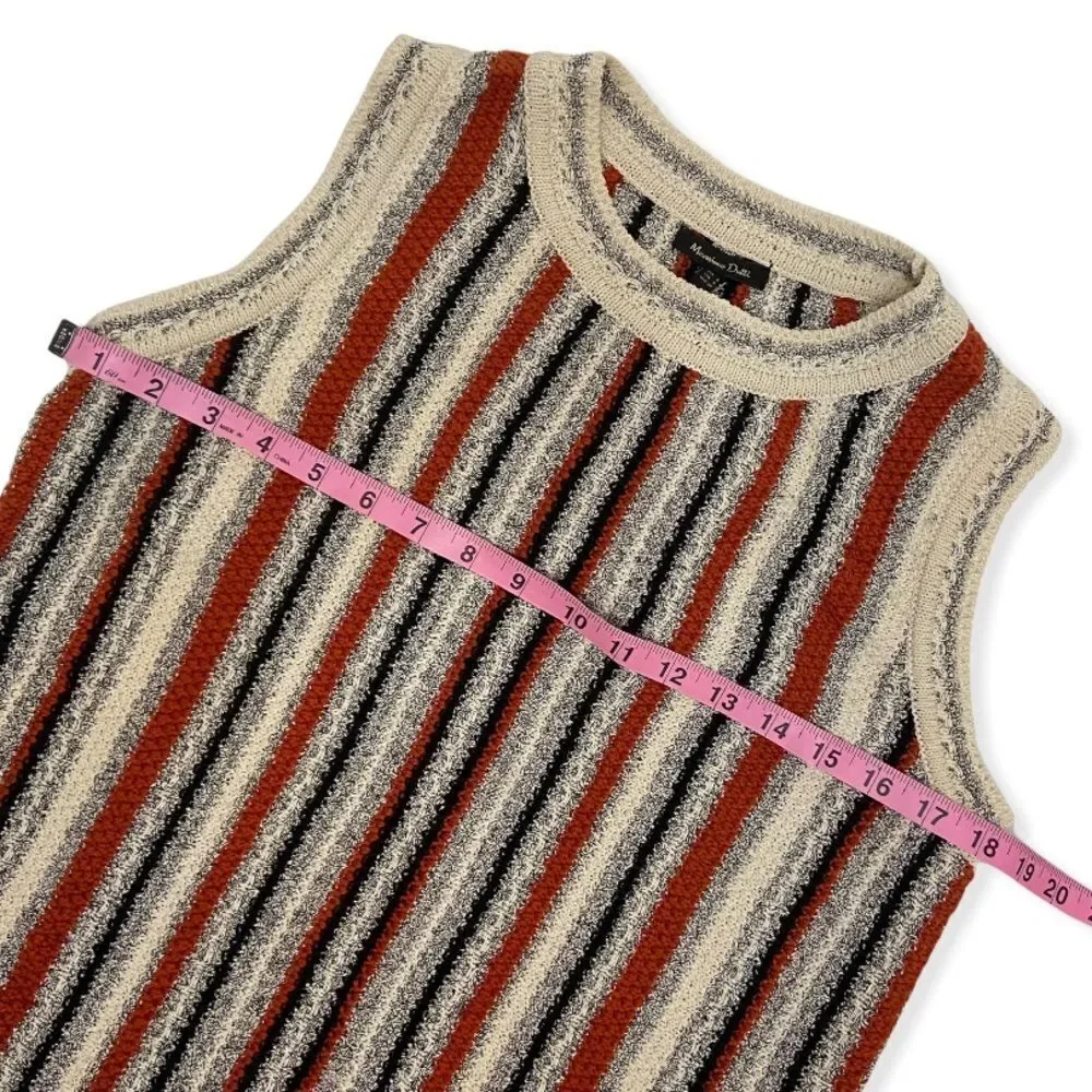Massimo Dutti Sleeveless Fringe Tunic Sweater